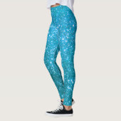 Luxury Blue Popular Gift Gold Glitter Leggings (Links)