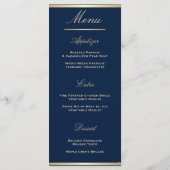 Luxury Blue, weddenschappen-ontdekking Menu (Achterkant)
