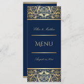 Luxury Blue, weddenschappen-ontdekking Menu (Voorkant / Achterkant)