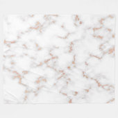 Luxury Blush Glitter Pink White Marble Fleece Deken (Voorkant (Horizontaal))