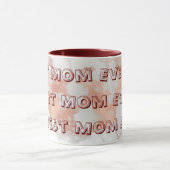 Luxury Blush Glitter White Pink Marble Mok (Midden)