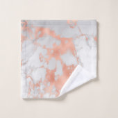 Luxury Blush Glitter White Pink Marble past zich a Bad Handdoek (Wasdoekje)