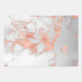 Luxury Blush Glitter White Pink Marble past zich a Inpakpapier Vel (Voorkant 3)
