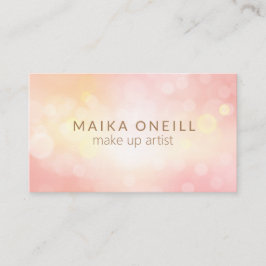Luxury Blush Pink Bokeh professionele dag spa Visitekaartje