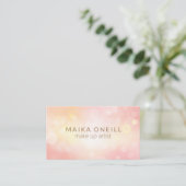 Luxury Blush Pink Bokeh professionele dag spa Visitekaartje (Staand voorkant)