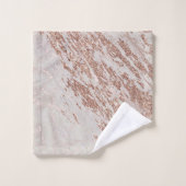 Luxury Blush roze roze glitter Marble past aan Bad Handdoek (Wasdoekje)