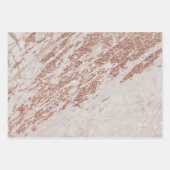 Luxury Blush roze roze glitter Marble past aan Inpakpapier Vel (Voorkant)