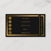 Luxury Blush roze roze glitter Marble past aan Visitekaartje (Achterkant)