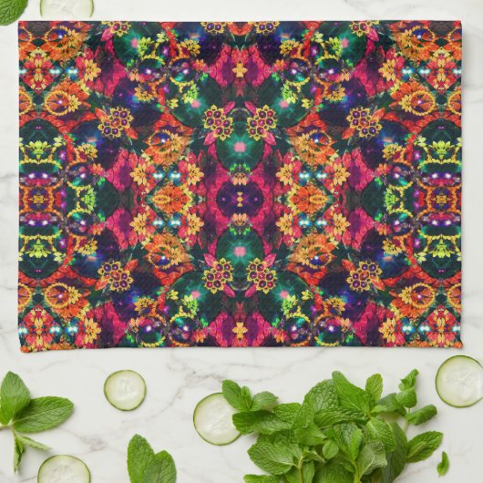 Luxury Boho Baroque Theedoek (Gevouwen)