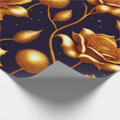 Luxury Boho Gold Roos Modern Collectie Cadeaupapier (Hoek)