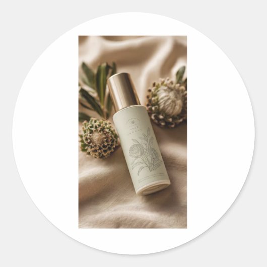 Luxury Botanical Skincare Label Design (Voorkant)