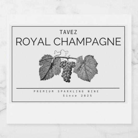 Luxury Bottle Label Design Likeurfles Etiket (Enkel label)