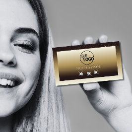 Luxury Brown Beige Ombre Sparkle Diamonds voegt Lo Visitekaartje