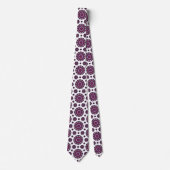 Luxury Burgundy & Purple Mandala Pattern Neck Tie Stropdas (Voorkant)