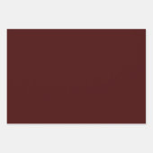 Luxury Burnt Maroon Wrapping Paper Sheets for Gift (Voorkant 3)