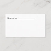 Luxury Business Car Service Taxi Visitekaartje (Achterkant)