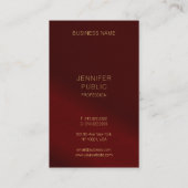 Luxury Business Cards Elegant Template Gold Text Visitekaartje (Achterkant)