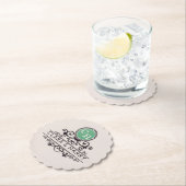 Luxury Calligraphic Elegant Monogram Minimal Kartonnen Onderzetters (Insitu)