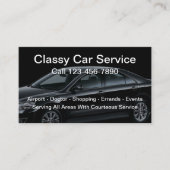 Luxury Car Taxi Service Visitekaartje (Voorkant)