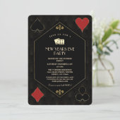 Luxury Casino Vegas Gold Gatsby New Year's Eva Kaart (Staand voorkant)