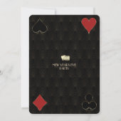 Luxury Casino Vegas Gold Gatsby New Year's Eva Kaart (Achterkant)