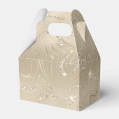 Luxury Champagne Background Beige Glitter Bedankdoosjes (Achterkant)