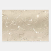 Luxury Champagne Background Beige Glitter Inpakpapier Vel (Voorkant)