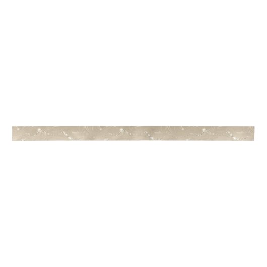 Luxury Champagne Background Beige Glitter Satijnen Lint (Voorkant)