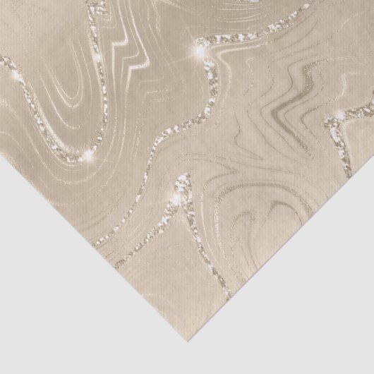 Luxury Champagne Background Beige Glitter Tissuepapier (Detail)