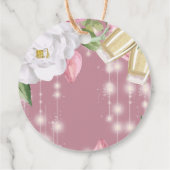 Luxury Champagne Birthday Party Hartelijk dank Bedankjes Labels (Achterkant)