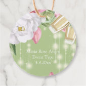 Luxury Champagne Birthday Party Hartelijk dank Bedankjes Labels (Achterkant)