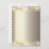 Luxury Champagne Glass Gold Confetti 50e verjaarda Kaart (Achterkant)