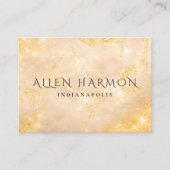 Luxury Champagne Gold Custom Name | 5-Minute Edit Visitekaartje (Voorkant)