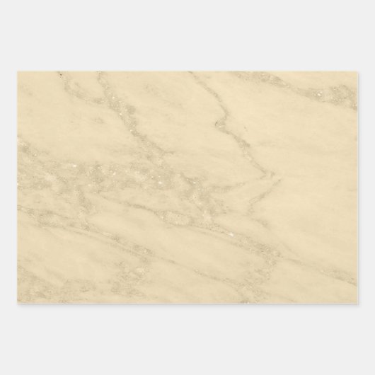 Luxury Champagne Gold Glitter Marble Customize Inpakpapier Vel (Voorkant)