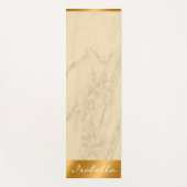 Luxury Champagne Gold Glitter Marble Customize Yogamat (Voorkant)