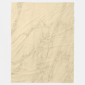 Luxury Champagne Gold Glitter Marble Fleece Deken (Voorkant)