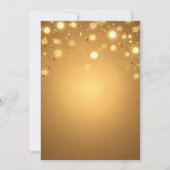 Luxury Chic Gold and Red Balloons Retirement Party Kaart (Achterkant)