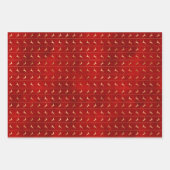 Luxury Chic Gold Reindeer Red Feestdagen voor kers Inpakpapier Vel (Voorkant)