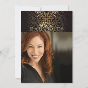 Luxury Chic Photo Invitation Kaart