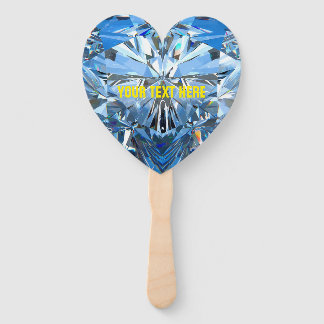 Luxury Chic Ruby Heart Personalized Fan Handwaaier