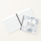 Luxury chic Silver Bokeh op maat Notitieboek (Binnen)