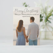 Luxury Christmas Card – Elegant Holiday Greetings Bedankkaart (Staand voorkant)