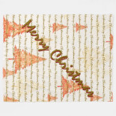 Luxury Christmas Christmas Trees Festive Fleece Deken (Voorkant (Horizontaal))