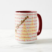 Luxury Christmas Christmas Trees Festive Mok (Voorkant rechts)