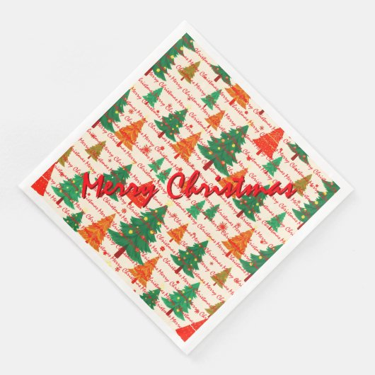 Luxury Christmas Christmas Trees Festive Servet (Hoek)