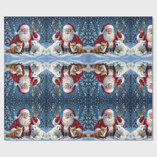 luxury christmas gift Wrapping Paper Cadeaupapier (Vlak)