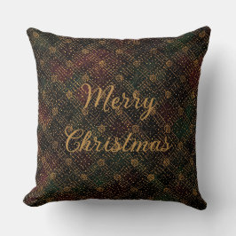 Luxury, Christmas Pattern, Gold Merry Christmas Kussen