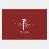 Luxury Christmas Personalized Merry Christmas Inpakpapier Vel (Voorkant)