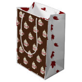 Luxury Christmas Personalized Merry Christmas  Medium Cadeauzakje (Achterkant Gekanteld)