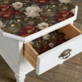 Luxury Christmas Red and Winter White Floral Tissuepapier